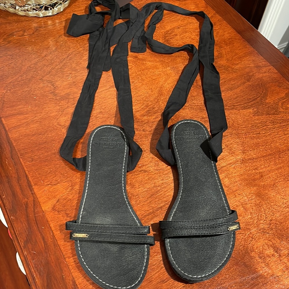 Abercrombie and fitch Black tie up sandals - Picture 8 of 11